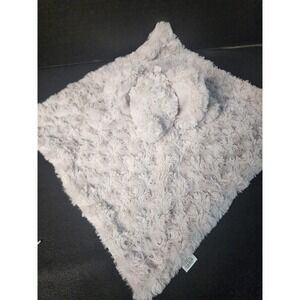 Oobles Super Soft Gray Elephant Snuggle Lovey 15" x 15" Soft Eyes Rattle D4